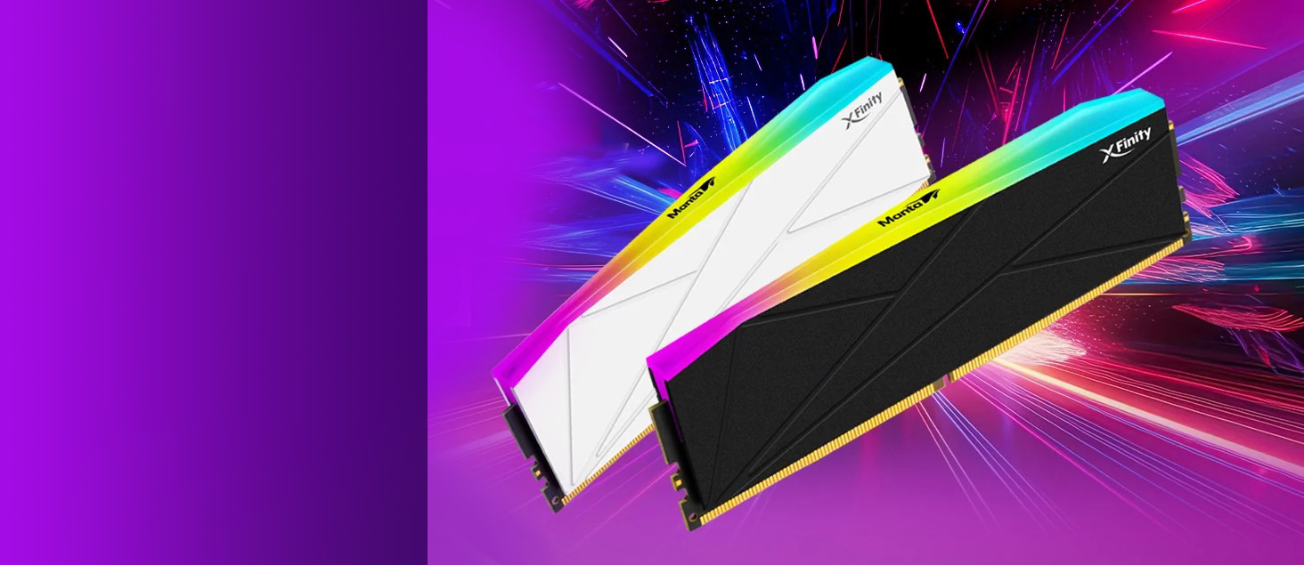 V-COLOR Manta XFinity RGB DDR5 32GB (16GBx2) 8000MHz XMP 3.0 & AMD